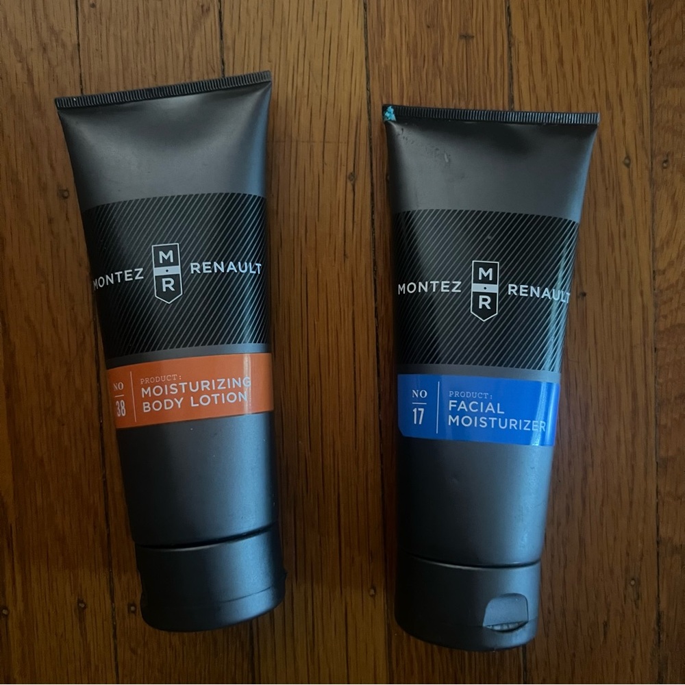 Montez Renault No. 38 moisturizing body lotion and No. 17 facial moisturizer NEW